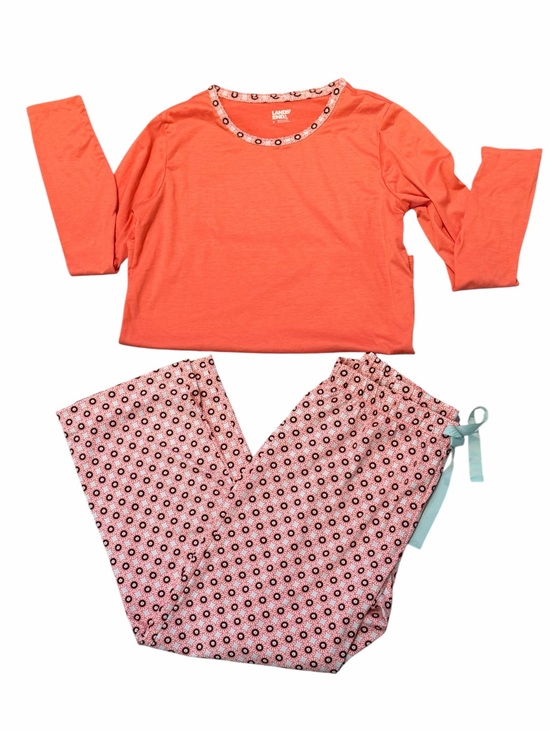 Lands' End Other - Lands End Women's 2-Piece Pajama Set Coral Pink Geometric Floral Size Small